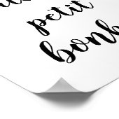 La vie est faite de petit bonheur poster (Ecke)