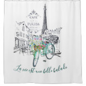 La vie est une belle balade duschvorhang (Vorderseite)