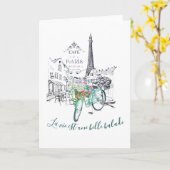 La vie est une belle balade karte (Gelbe Blume)