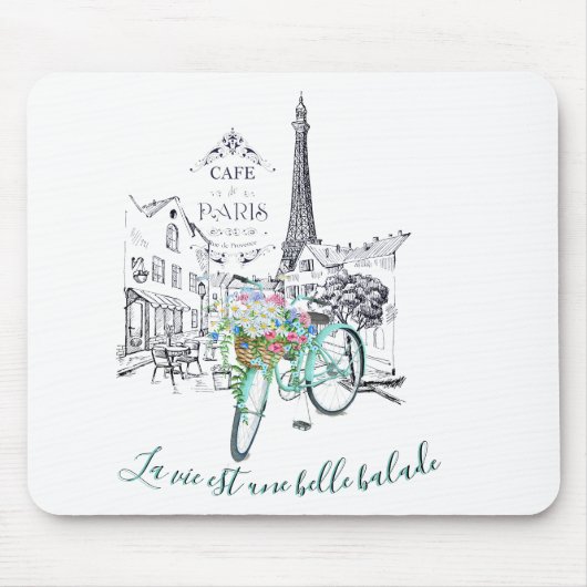 La vie est une belle balade mousepad (Vorne)