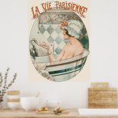La vie parisienne - A Paris-les-Bains Poster (Küche)