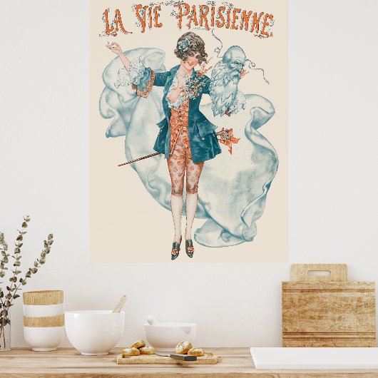 La vie parisienne - Avril Poster (Küche)