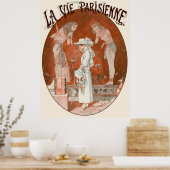 La Vie Parisienne - Devant les sarcophages du Louv Poster (Küche)