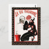 La Vie Parisienne - Die Blume Weinroute Postkarte (Vorne/Hinten)