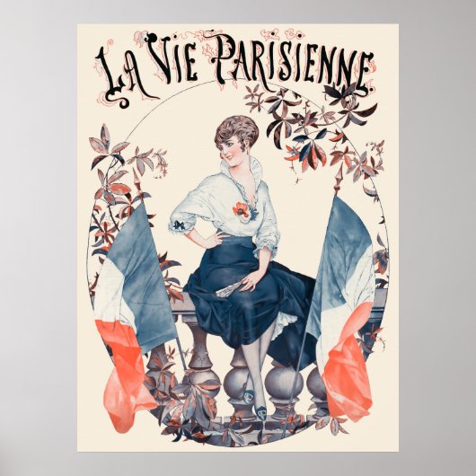 La Vie Parisienne - Drapeaux Poster (Vorne)