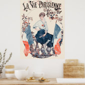 La Vie Parisienne - Drapeaux Poster (Küche)