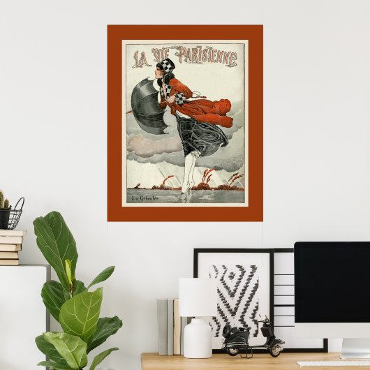 La Vie Parisienne ~ La Giboulee ~ Sleet 1918 Poster (Heimbüro)