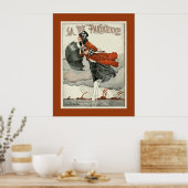 La Vie Parisienne ~ La Giboulee ~ Sleet 1918 Poster (Küche)