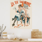La Vie Parisienne - Le choix d'une toilette Poster (Küche)