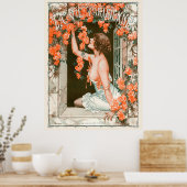 La Vie Parisienne - Le mois des Rose Poster (Küche)