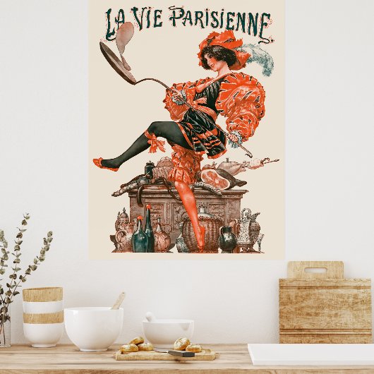 La Vie Parisienne - Le seigneur Carnaval Poster (Küche)