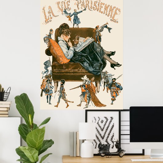 La Vie Parisienne - L'histoire de France Poster (Heimbüro)