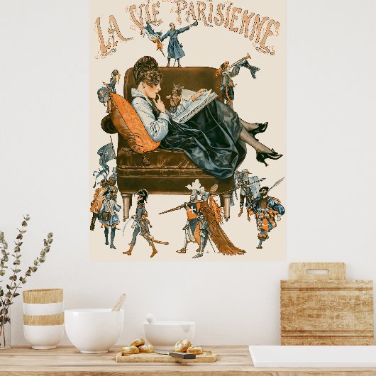 La Vie Parisienne - L'histoire de France Poster (Küche)