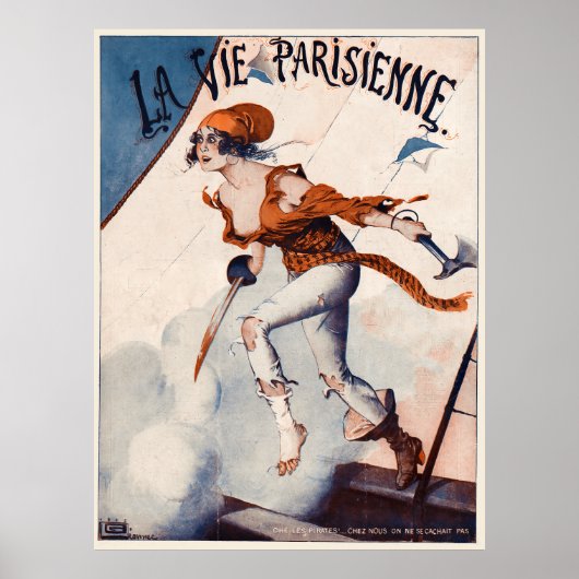 La Vie Parisienne - Ohe Les Pirates!, 1917 Poster (Vorne)