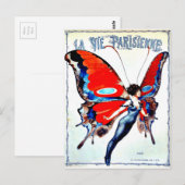 La Vie Parisienne "Parisienne life" - Fairy Postkarte (Vorne/Hinten)