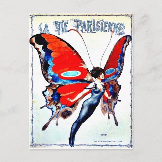 La Vie Parisienne "Parisienne life" - Fairy Postkarte (Vorderseite)