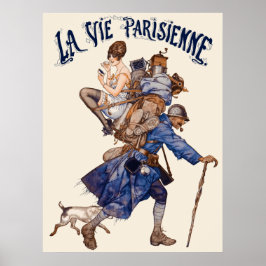 La Vie Parisienne - Un débrouillard ou..le sac à Poster