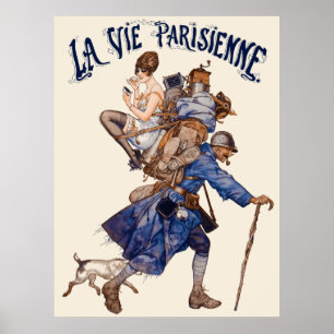 La Vie Parisienne - Un débrouillard ou..le sac à Poster