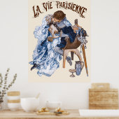 La Vie Parisienne - UN Permissionnaire de la Class Poster (Küche)