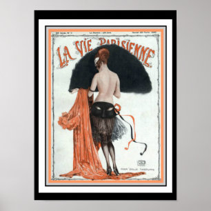 La Vie Parisienne Vintage-Cover-Poster 12 x 16 Poster
