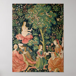 La Vie Seigneuriale: Scene Galante, c.1500 Poster