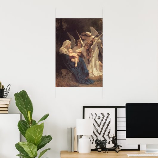La Vierge Aux Anges Poster (Heimbüro)