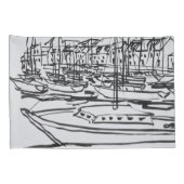 La Vilaine| La Roche-Bernard, Bretagne Kissenbezug (Rückseite-Rechts)