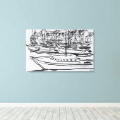 La Vilaine | La Roche-Bernard, Bretagne Leinwanddruck (Insitu (Holzboden))