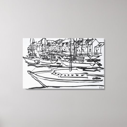 La Vilaine | La Roche-Bernard, Bretagne Leinwanddruck (Vorderseite)