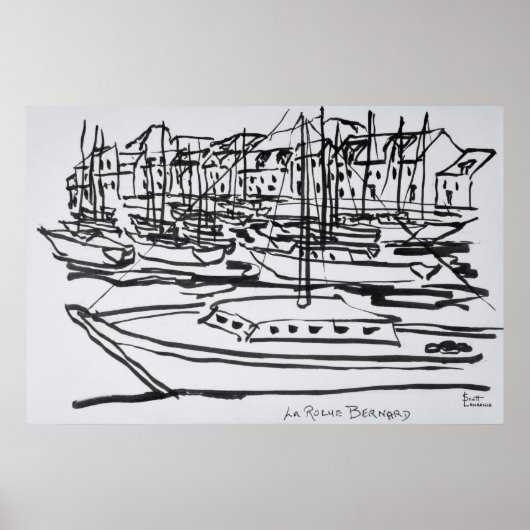 La Vilaine | La Roche-Bernard, Bretagne Poster (Vorne)