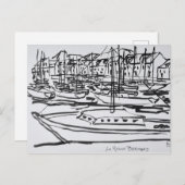 La Vilaine | La Roche-Bernard, Bretagne Postkarte (Vorne/Hinten)