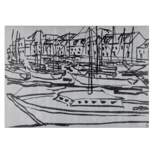 La Vilaine  La Roche-Bernard, Bretagne Schneidebrett