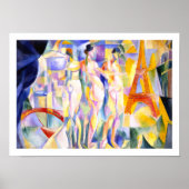 La ville de Paris by Delaunay - Abstrakte Kunst Poster (Vorne)