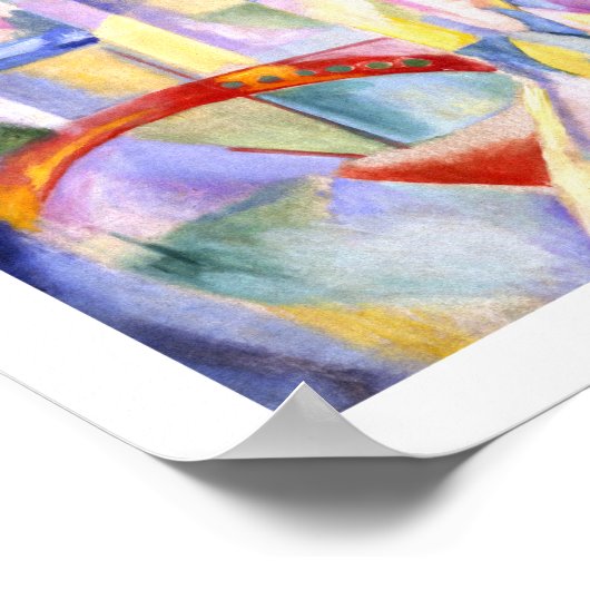 La ville de Paris by Delaunay - Abstrakte Kunst Poster (Ecke)