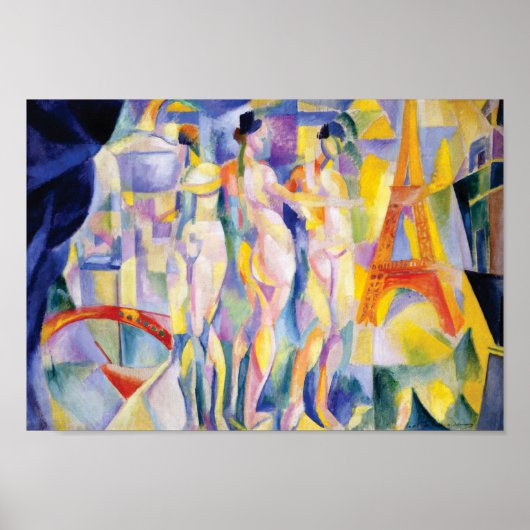 La Ville de Paris von Robert Delaunay Poster (Vorne)