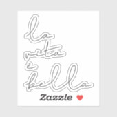 La vita è bella aufkleber (Blatt)