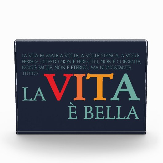 La vita è bella fotoblock (Vorderseite)