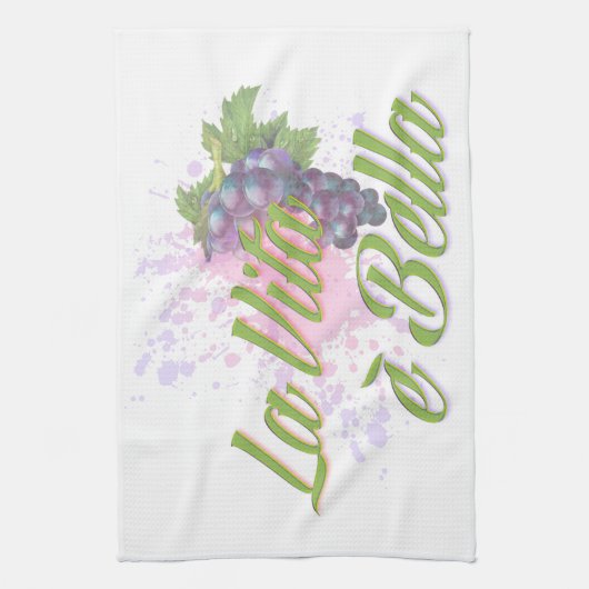 La Vita e Bella Geschirrtuch (Vertikal)