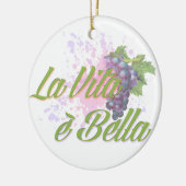 La Vita e Bella Keramikornament (Links)