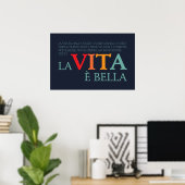 La vita è bella poster (Heimbüro)
