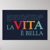 La vita è bella poster (Vorne)