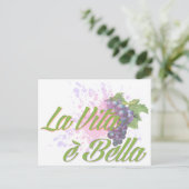 La Vita e' Bella Postkarte (Stehend Vorderseite)