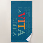 La vita è bella strandtuch (Vorderseite)