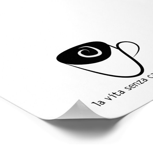 la vita senza caffe e morte poster (Ecke)