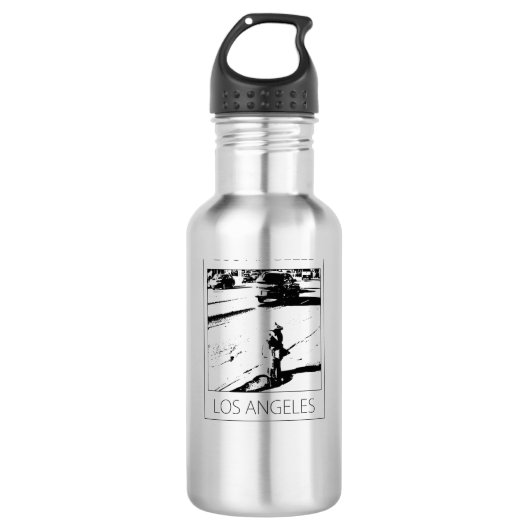 LA Wasserpumpe Edelstahlflasche (Vorderseite)