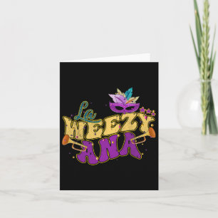La Weezy Ana Groovy Mardi Gras Louisiana Männer Fr Karte