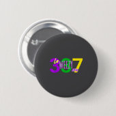 La Weezy Ana Louisiana Mardi Gras 337 New Orleans Button (Vorne & Hinten)