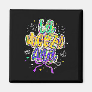La Weezy Ana Mardi Gras Fat Dienstag Coquette Magnet