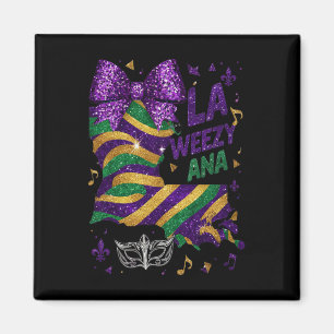 La Weezy Ana Mardi Gras Louisiana Karte Dienstag Magnet
