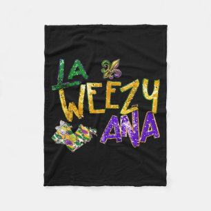 La weezy ana Mardi Gras Perlen New Orleans Karneva Fleecedecke